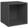 Muebles para TV 4 uds madera contrachapada gris 37x35x37 cm de vidaXL, Muebles TV - Ref: Foro24-805506, Precio: 51,18 €, Desc...