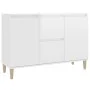 Aparador de madera de ingeniería blanco brillante 101x35x70 cm by vidaXL, Sideboards - Ref: Foro24-806109, Price: 114,45 €, D...
