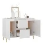Aparador de madera de ingeniería blanco brillante 101x35x70 cm by vidaXL, Sideboards - Ref: Foro24-806109, Price: 114,45 €, D...