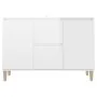 Aparador de madera de ingeniería blanco brillante 101x35x70 cm by vidaXL, Sideboards - Ref: Foro24-806109, Price: 114,45 €, D...