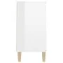 Aparador de madera de ingeniería blanco brillante 101x35x70 cm by vidaXL, Sideboards - Ref: Foro24-806109, Price: 114,45 €, D...