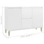 Aparador de madera de ingeniería blanco brillante 101x35x70 cm by vidaXL, Sideboards - Ref: Foro24-806109, Price: 114,45 €, D...