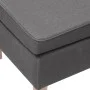 Taburete con patas de madera tapizado tejido gris claro de vidaXL, Taburetes y sillas plegables - Ref: Foro24-329425, Precio:...