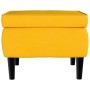 Taburete con patas de madera terciopelo amarillo de vidaXL, Taburetes y sillas plegables - Ref: Foro24-329443, Precio: 78,75 ...