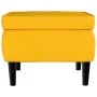 Taburete con patas de madera terciopelo amarillo de vidaXL, Taburetes y sillas plegables - Ref: Foro24-329443, Precio: 77,26 ...