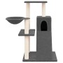 Rascador para gatos con postes de sisal gris oscuro 82 cm en Mobiliario para gatos | Comprar online en Foru.es