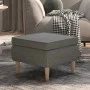 Hocker mit Holzbeinen, gepolstert mit hellgrauem Stoff von vidaXL, Klapphocker und Stühle - Ref: Foro24-329446, Preis: 76,92 ...