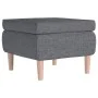 Hocker mit Holzbeinen, gepolstert mit hellgrauem Stoff von vidaXL, Klapphocker und Stühle - Ref: Foro24-329446, Preis: 76,92 ...