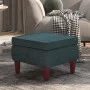 Taburete con patas de madera terciopelo azul de vidaXL, Taburetes y sillas plegables - Ref: Foro24-329456, Precio: 77,29 €, D...