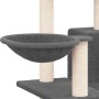 Rascador para gatos con postes de sisal gris oscuro 82 cm en Mobiliario para gatos | Comprar online en Foru.es