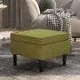 Taburete con patas de madera terciopelo verde claro de vidaXL, Taburetes y sillas plegables - Ref: Foro24-329439, Precio: 67,...