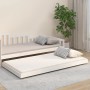 Estructura de cama madera maciza de pino blanco 90x200 cm de vidaXL, Camas y somieres - Ref: Foro24-823495, Precio: 90,65 €, ...