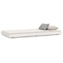 Estructura de cama madera maciza de pino blanco 90x200 cm de vidaXL, Camas y somieres - Ref: Foro24-823495, Precio: 90,65 €, ...