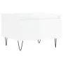 Mesas centro 2 uds madera ingeniería blanco brillo 50x46x35 cm de vidaXL, Mesas de centro - Ref: Foro24-830865, Precio: 56,05...