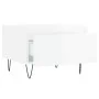Mesas centro 2 uds madera ingeniería blanco brillo 50x46x35 cm de vidaXL, Mesas de centro - Ref: Foro24-830865, Precio: 56,05...