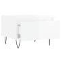 Mesas centro 2 uds madera ingeniería blanco brillo 50x46x35 cm de vidaXL, Mesas de centro - Ref: Foro24-830865, Precio: 56,05...