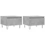 Mesas centro 2 uds madera ingeniería gris hormigón 50x46x35 cm de vidaXL, Mesas de centro - Ref: Foro24-830869, Precio: 53,34...