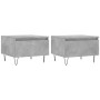 Mesas centro 2 uds madera ingeniería gris hormigón 50x46x35 cm de vidaXL, Mesas de centro - Ref: Foro24-830869, Precio: 53,78...
