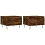 Mesas centro 2 uds madera ingeniería roble ahumado 50x46x35 cm de vidaXL, Mesas de centro - Ref: Foro24-830871, Precio: 53,68...