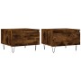 Mesas centro 2 uds madera ingeniería roble ahumado 50x46x35 cm de vidaXL, Mesas de centro - Ref: Foro24-830871, Precio: 54,12...