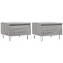 Mesas de centro 2 uds madera ingeniería gris Sonoma 50x46x35 cm de vidaXL, Mesas de centro - Ref: Foro24-830873, Precio: 55,4...
