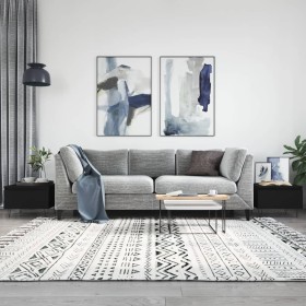 Mesas de centro 2 uds madera de ingeniería negro 50x46x35 cm de vidaXL, Mesas de centro - Ref: Foro24-830863, Precio: 55,66 €...