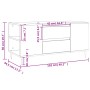 Mesa de centro madera de ingeniería blanco 102x44,5x50 cm de vidaXL, Mesas de centro - Ref: Foro24-830988, Precio: 78,90 €, D...