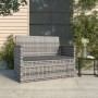 Banco de jardín con cojines ratán sintético gris 105 cm de vidaXL, Bancos de jardín - Ref: Foro24-362317, Precio: 105,38 €, D...
