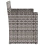 Banco de jardín con cojines ratán sintético gris 105 cm de vidaXL, Bancos de jardín - Ref: Foro24-362317, Precio: 105,38 €, D...