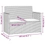 Banco de jardín con cojines ratán sintético gris 105 cm de vidaXL, Bancos de jardín - Ref: Foro24-362317, Precio: 105,38 €, D...