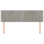 Cabeceros 2 unidades terciopelo gris claro 72x5x78/88 cm de vidaXL, Cabeceros y pies de cama - Ref: Foro24-345938, Precio: 45...