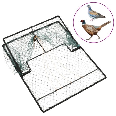 Trampa para pájaros acero verde 50x40 cm de vidaXL, Trampas para control de plagas - Ref: Foro24-155269, Precio: 24,49 €, Des...