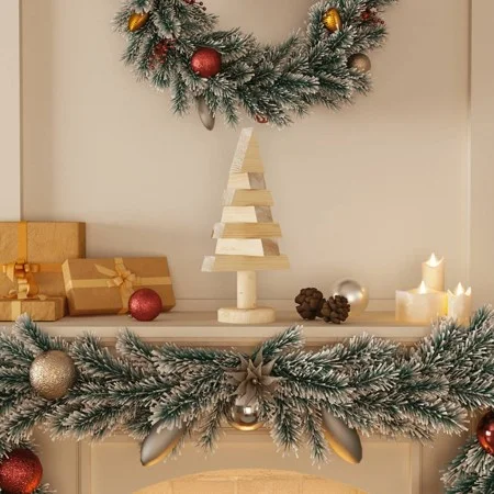 Árboles de Navidad de madera 2 uds madera maciza pino 30 cm de vidaXL, Arboles de navidad - Ref: Foro24-357992, Precio: 12,54...