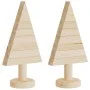 Árboles de Navidad de madera 2 uds madera maciza pino 30 cm de vidaXL, Arboles de navidad - Ref: Foro24-357992, Precio: 12,54...