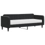 Sofá cama con colchón terciopelo negro 80x200 cm de vidaXL, Camas y somieres - Ref: Foro24-3197036, Precio: 314,18 €, Descuen...