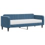 Sofá cama con colchón terciopelo azul 80x200 cm de vidaXL, Camas y somieres - Ref: Foro24-3197031, Precio: 314,47 €, Descuent...