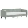 Sofa bed with light gray velvet mattress 80x200 cm by vidaXL, Beds and slatted bases - Ref: Foro24-3197032, Price: 314,22 €, ...