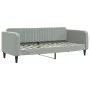 Sofa bed with light gray velvet mattress 80x200 cm by vidaXL, Beds and slatted bases - Ref: Foro24-3197032, Price: 314,22 €, ...