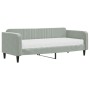 Sofá cama con colchón terciopelo gris claro 90x200 cm de vidaXL, Camas y somieres - Ref: Foro24-3197039, Precio: 315,30 €, De...