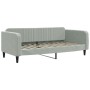 Sofá cama con colchón terciopelo gris claro 90x200 cm de vidaXL, Camas y somieres - Ref: Foro24-3197039, Precio: 315,30 €, De...