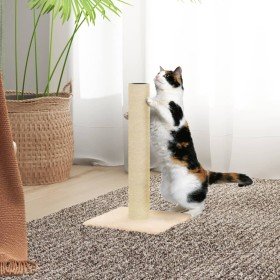 Poste rascador para gatos crema 22x22 x45 cm en Mobiliario para gatos | Comprar online en Foru.es