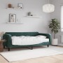 Sofá cama con colchón terciopelo verde oscuro 100x200 cm de vidaXL, Camas y somieres - Ref: Foro24-3197048, Precio: 335,90 €,...
