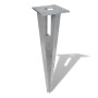 Clavijas de postes puntales 2 unidades acero de vidaXL, Postes de cerca - Ref: Foro24-140594, Precio: 34,46 €, Descuento: %