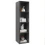 Mueble TV pared madera contrachapada gris brillo 37x37x142,5 cm de vidaXL, Muebles TV - Ref: Foro24-805497, Precio: 46,73 €, ...
