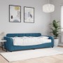 Sofá cama con colchón terciopelo azul 90x200 cm de vidaXL, Camas y somieres - Ref: Foro24-3196904, Precio: 341,74 €, Descuent...