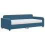 Sofá cama con colchón terciopelo azul 90x200 cm de vidaXL, Camas y somieres - Ref: Foro24-3196904, Precio: 341,74 €, Descuent...