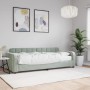 Sofá cama con colchón terciopelo gris claro 80x200 cm de vidaXL, Camas y somieres - Ref: Foro24-3196898, Precio: 360,73 €, De...