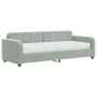 Sofá cama con colchón terciopelo gris claro 80x200 cm de vidaXL, Camas y somieres - Ref: Foro24-3196898, Precio: 360,73 €, De...