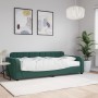 Sofá cama con colchón terciopelo verde oscuro 90x200 cm de vidaXL, Camas y somieres - Ref: Foro24-3196907, Precio: 343,85 €, ...
