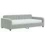 Sofá cama con colchón terciopelo gris claro 100x200 cm de vidaXL, Camas y somieres - Ref: Foro24-3196912, Precio: 402,62 €, D...